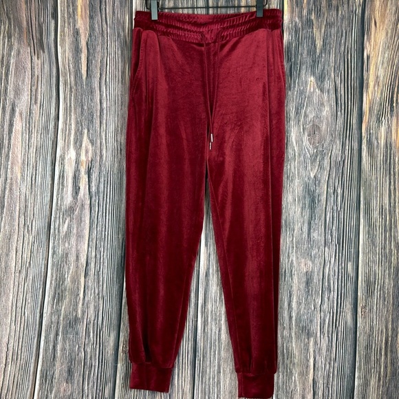 BBJ Los Angeles Cranberry Colored Joggers- Size Large - Picture 1 of 10